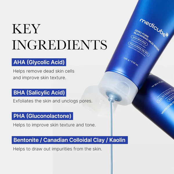 ميديكيوب Zero المسام blackhead mud ماسك