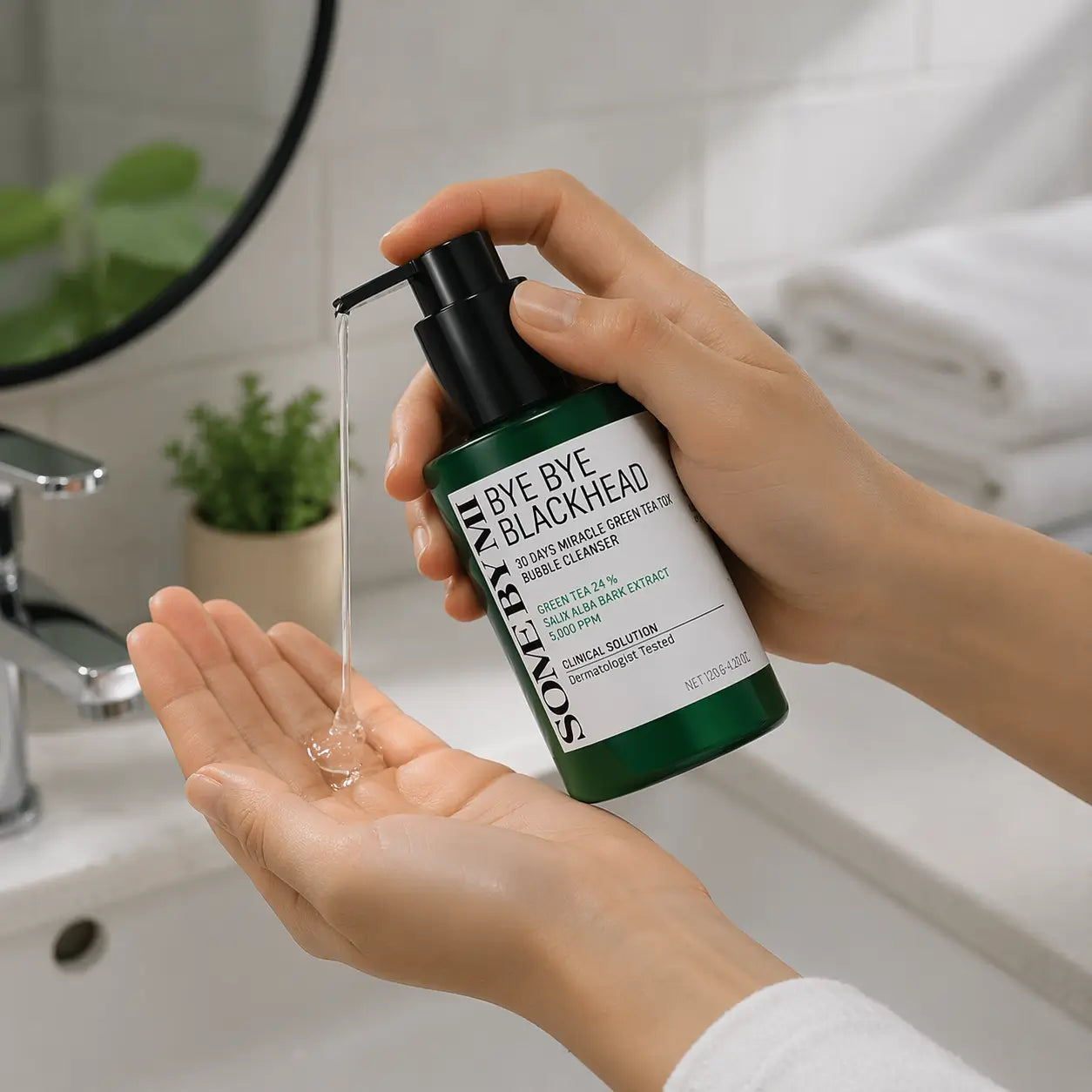 SOME BY MI BYE BYE BLACKHEAD 30 Days Miracle Green Tea Tox Bubble Cleanser
