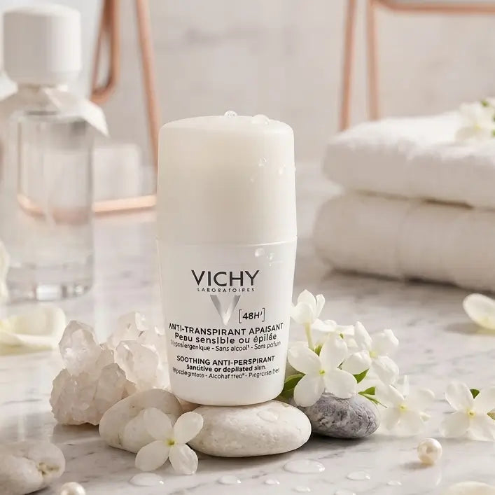 Vichy Soothing Antiperspirant Deodorant 48H Sensitive & Depilated Skin Roll on – 50ml